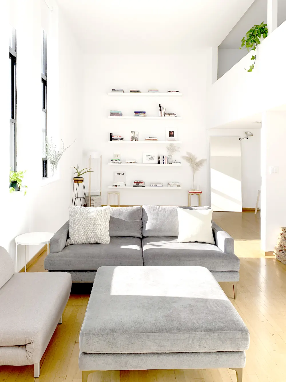 Bright modern living room interior.