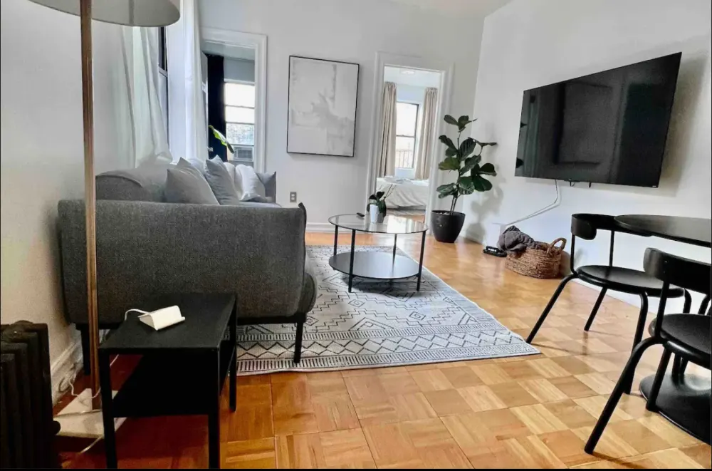 Modern living room with minimal decor