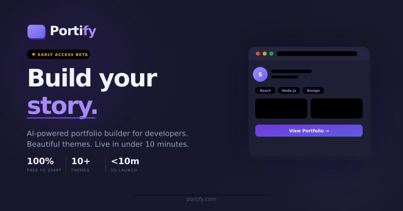 Portify - AI-Powered Portfolio Builder