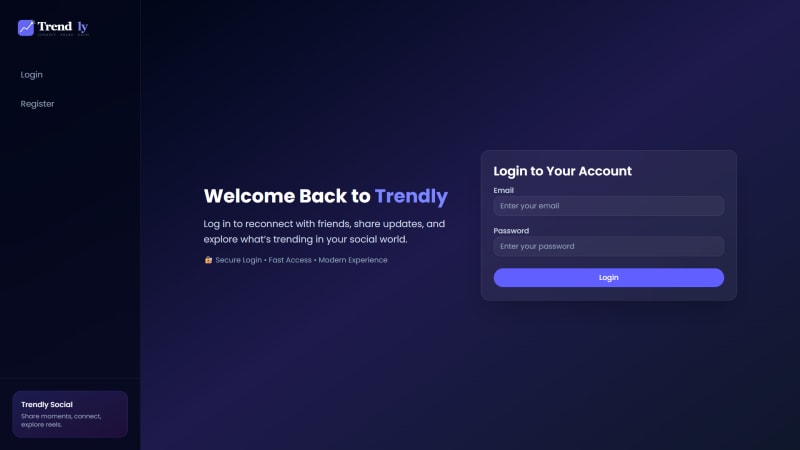 Trendly - Social Media App