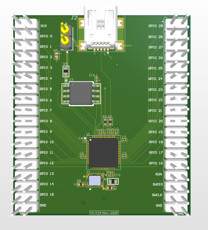 Minimal Design Raspberry Pi RP2040 PCB Design | Altium Designer