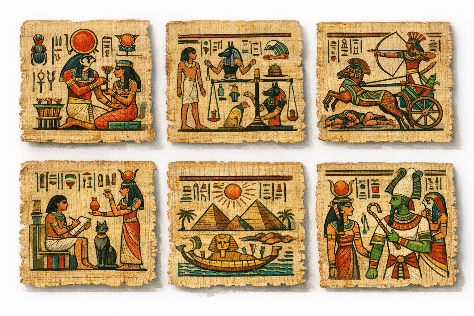 Small papyrus sheets
