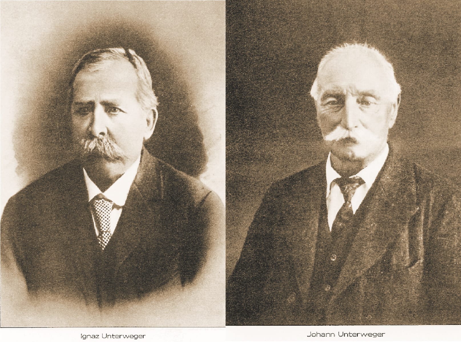 Geschäftsführer Ignaz und Johann Unterweger