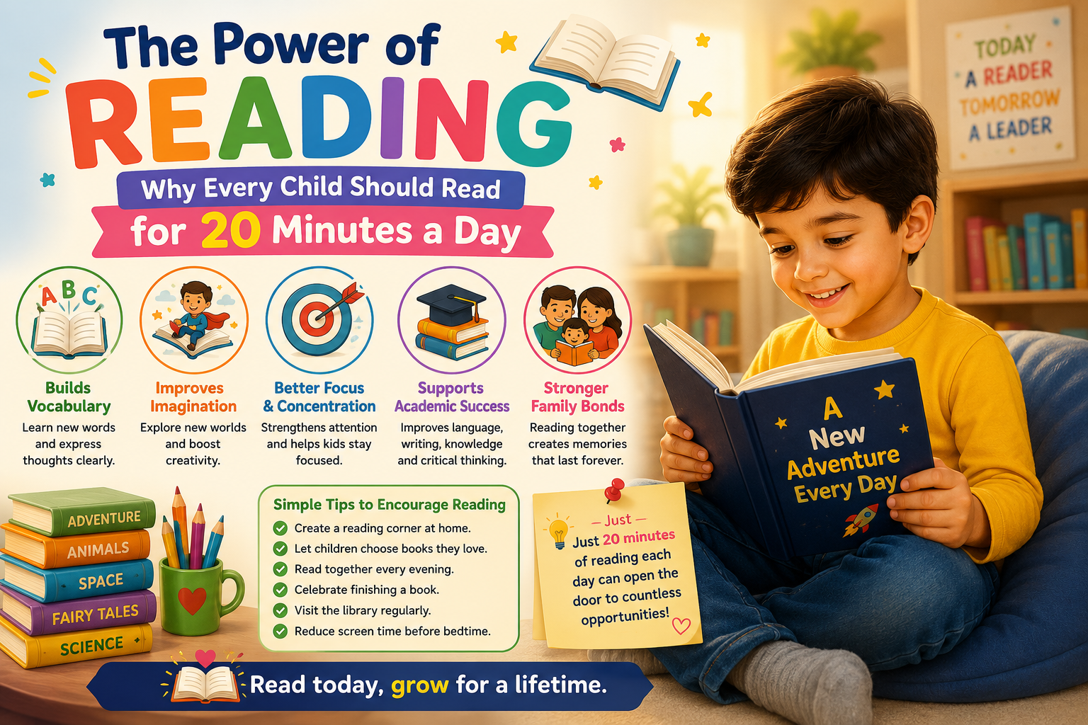 The Power of Reading: Why Every Child Should Read for 20 Minutes a Day