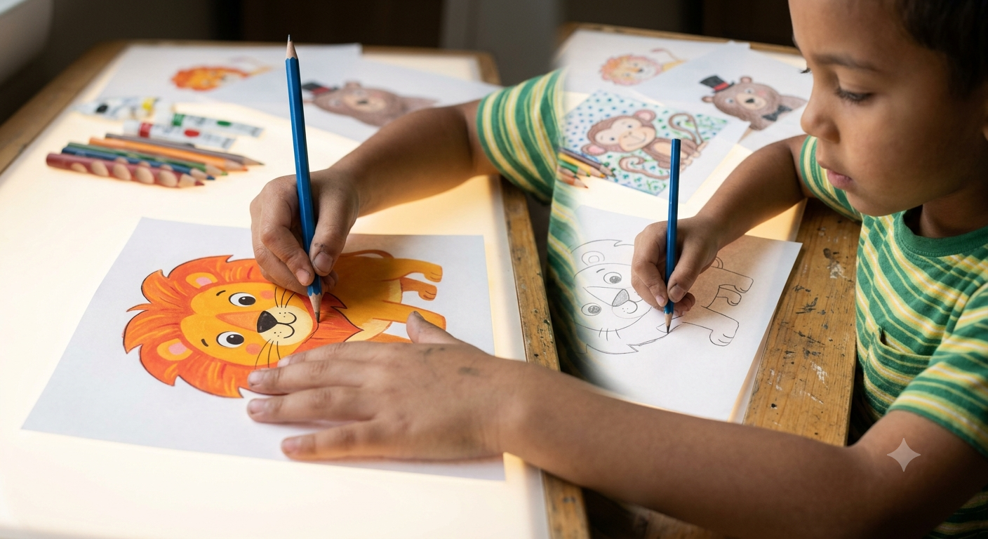 How Tracing Animals Builds Creativity and Fine Motor Skills