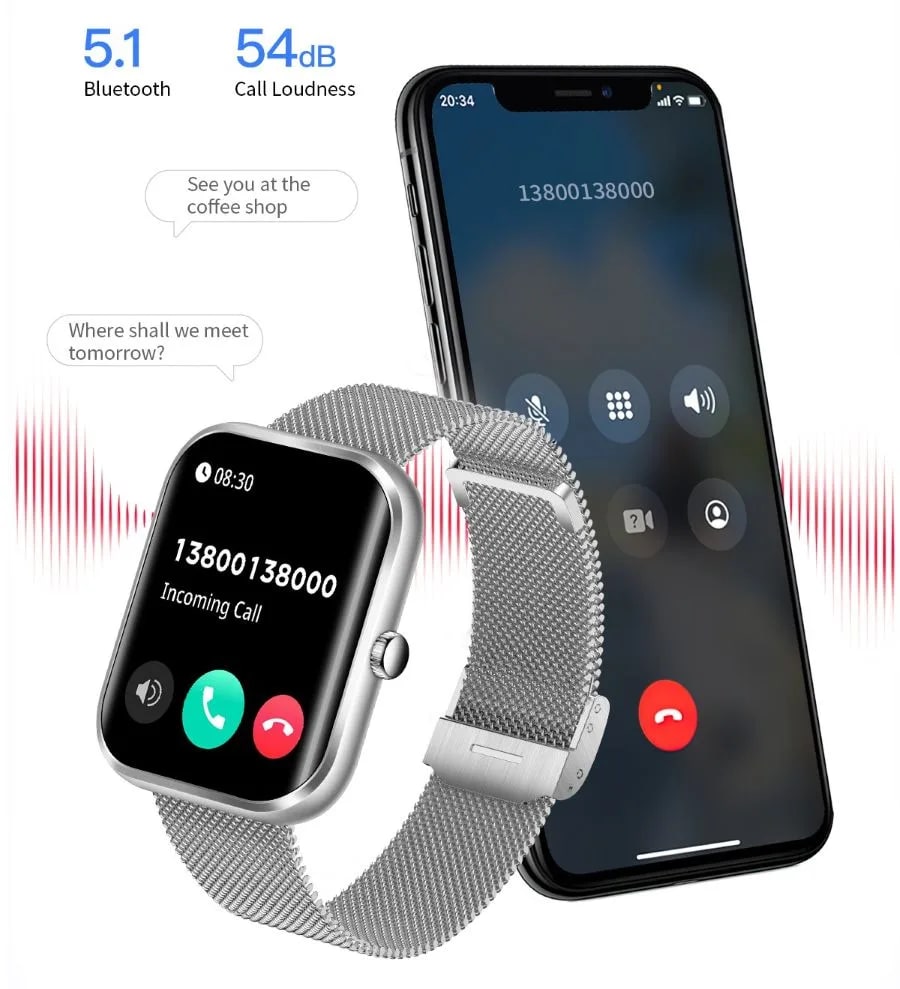 The Ultimate Smart Watch: AK58 with Bluetooth and AI Assistant variant 2