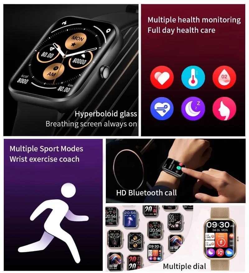 The Ultimate Smart Watch: AK58 with Bluetooth and AI Assistant variant 4