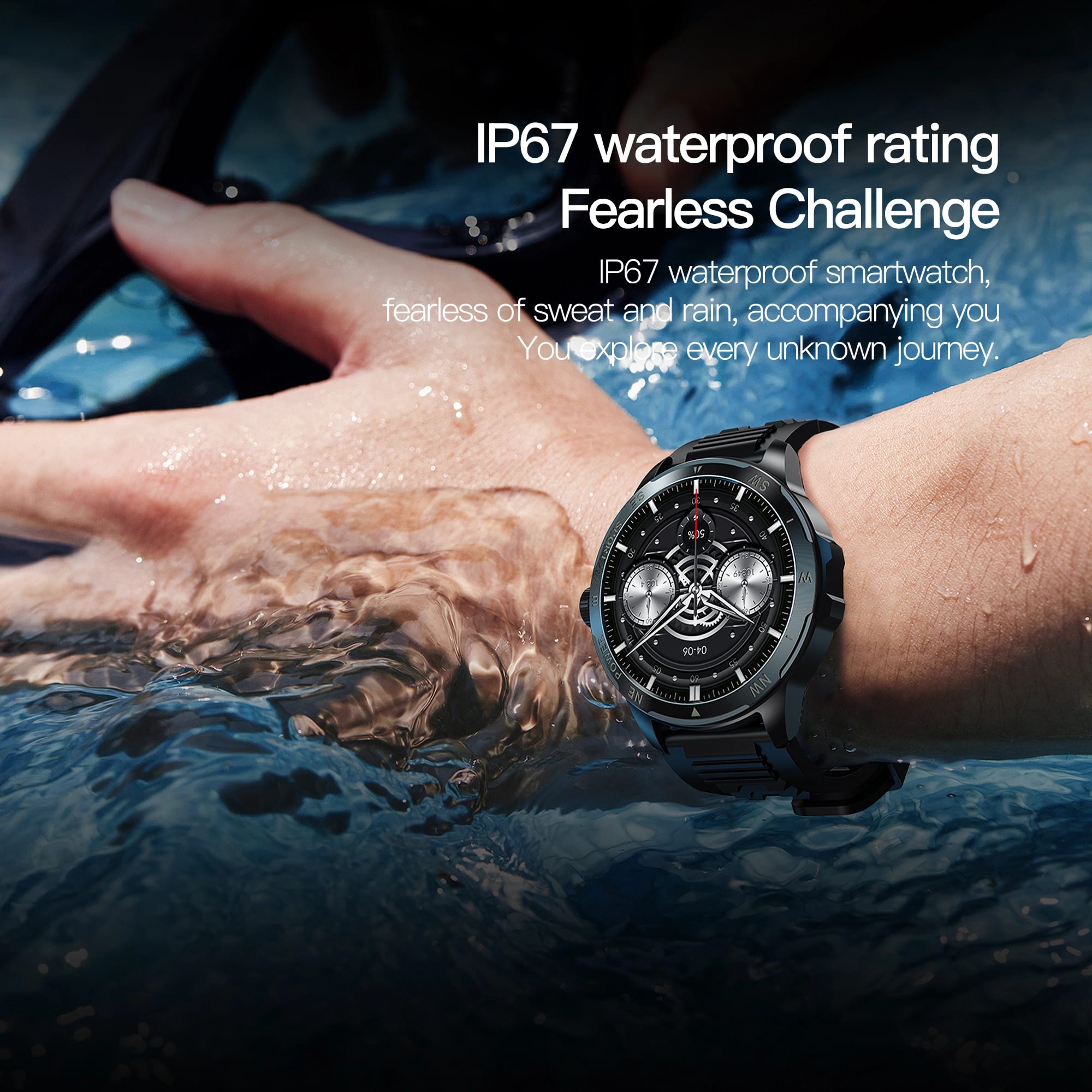 WoKosun AK77 Bluetooth Calling Smartwatch Stainless Steel Body, Touchscreen Display, Imported from China variant 4