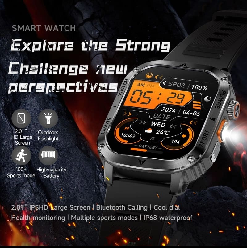 AK80 Sport Smart Watch: Bluetooth Calling, Sport Modes, and More variant 5