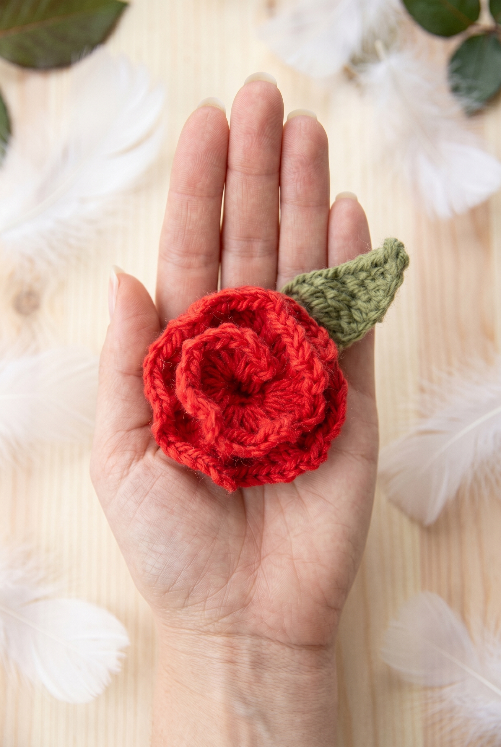 Rose Flower Crochet Pattern