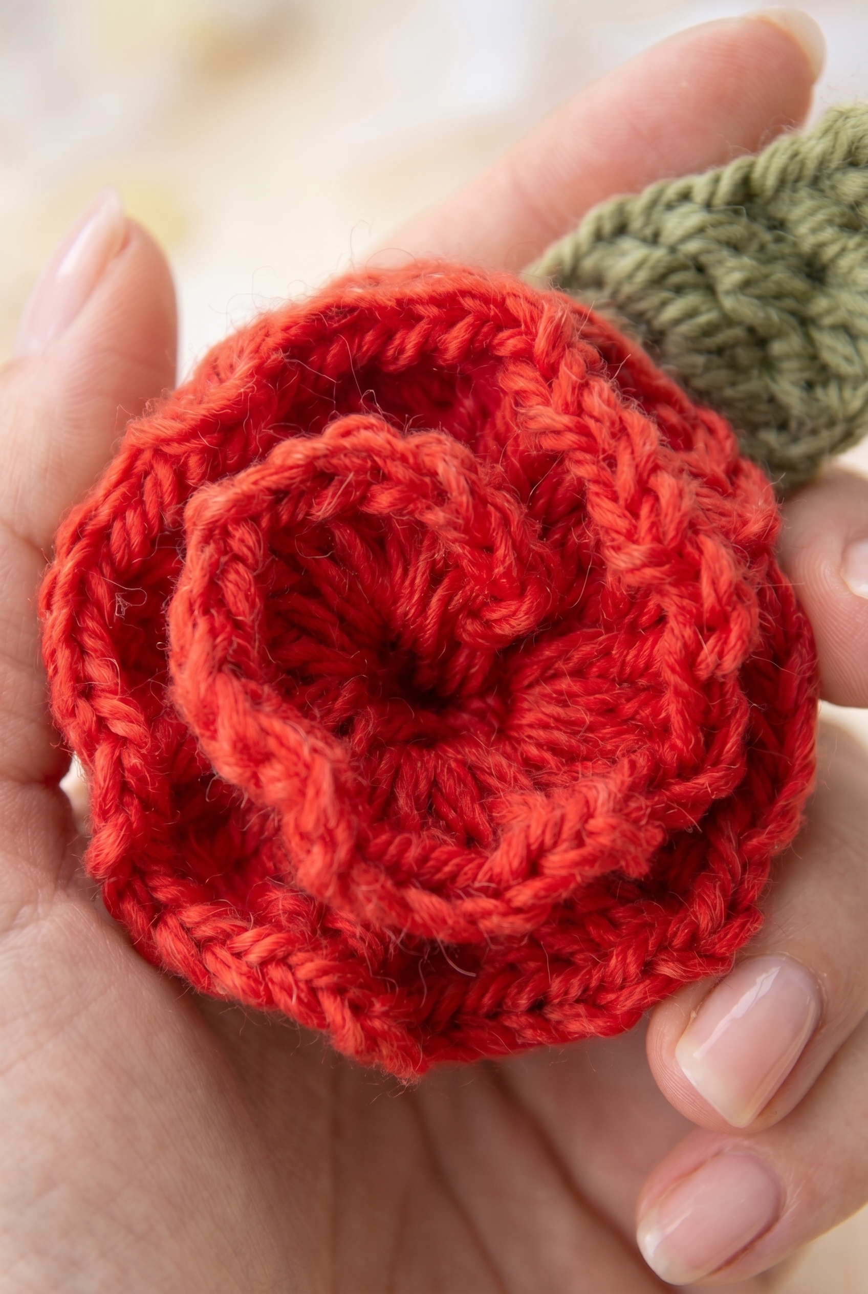 Rose Flower Crochet Pattern