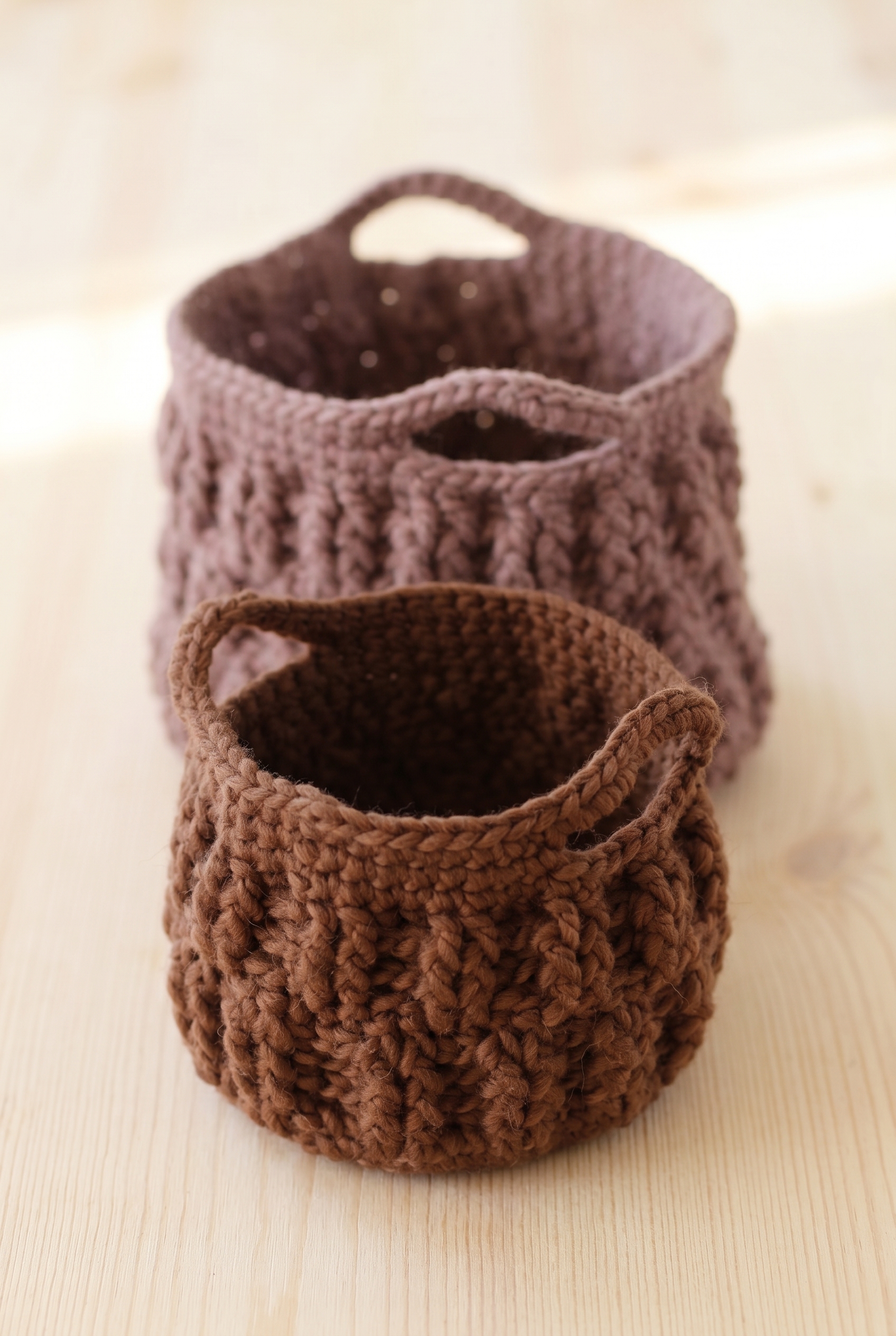 Pantry Basket with Handle Crochet Pattern