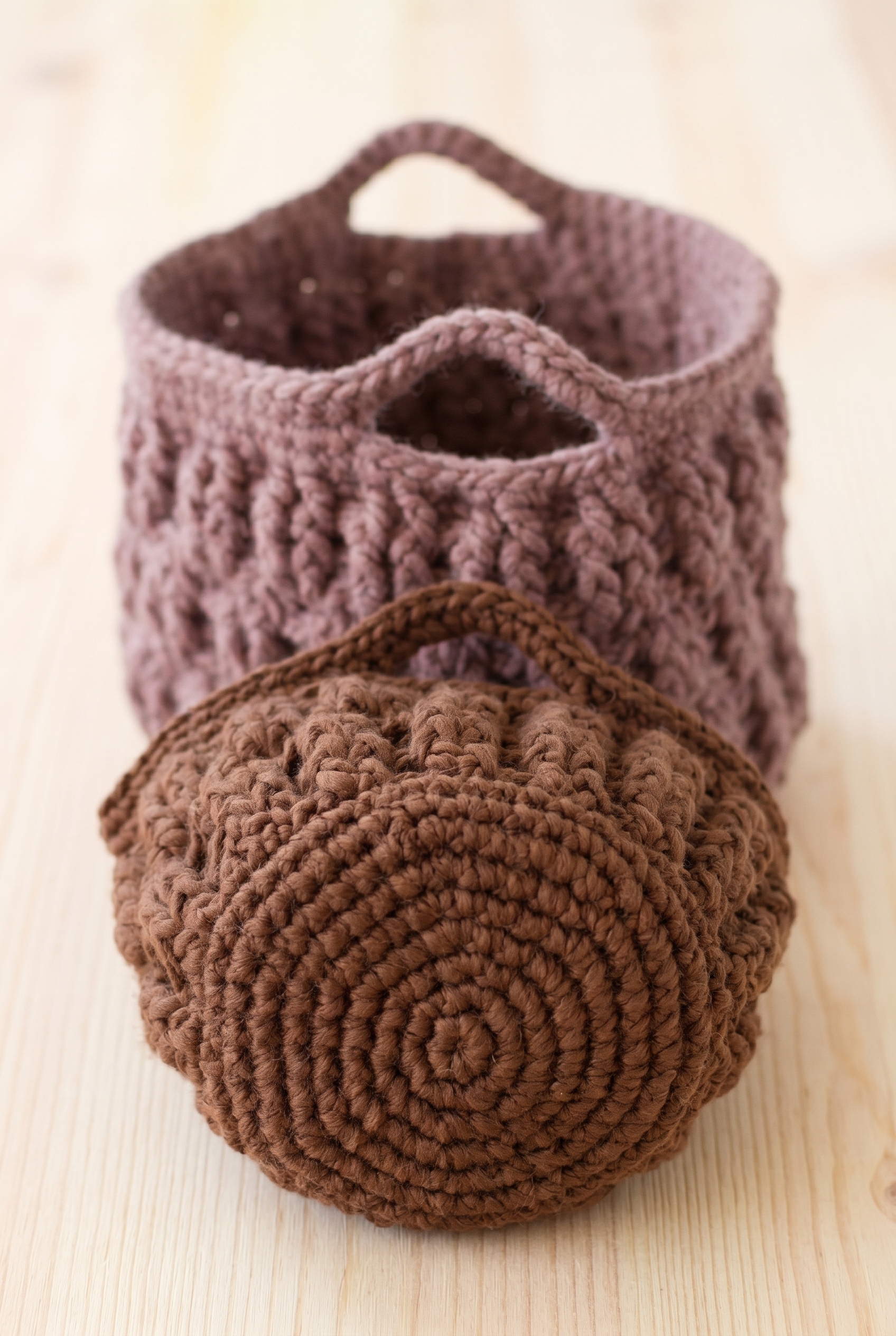 Pantry Basket with Handle Crochet Pattern