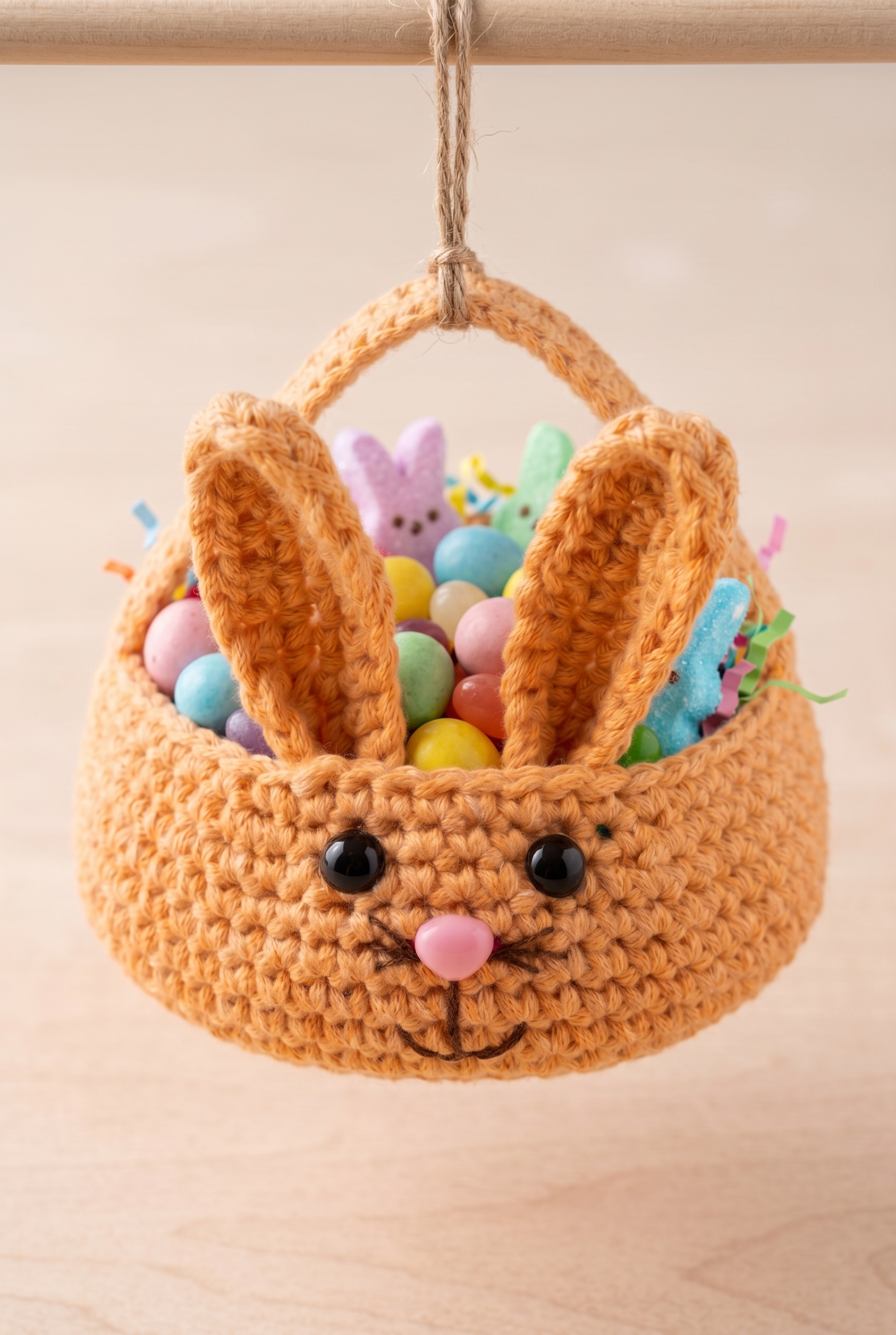 Easter Bunny Basket Crochet Pattern