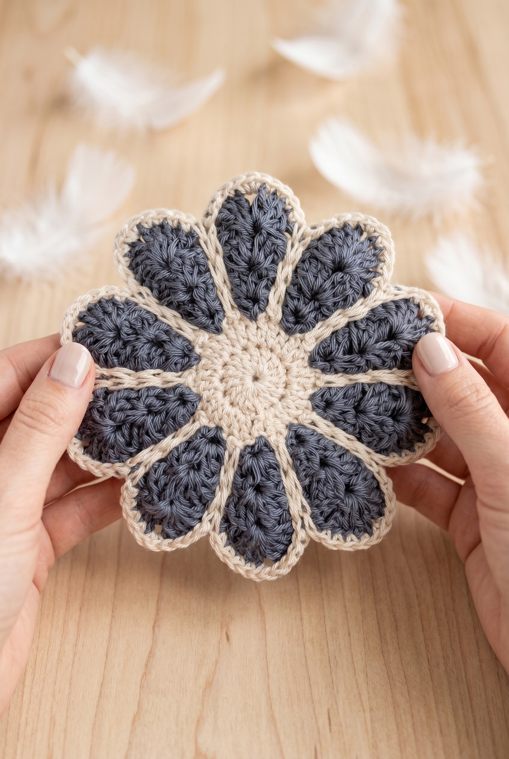 Vintage Flower Coaster Crochet Pattern