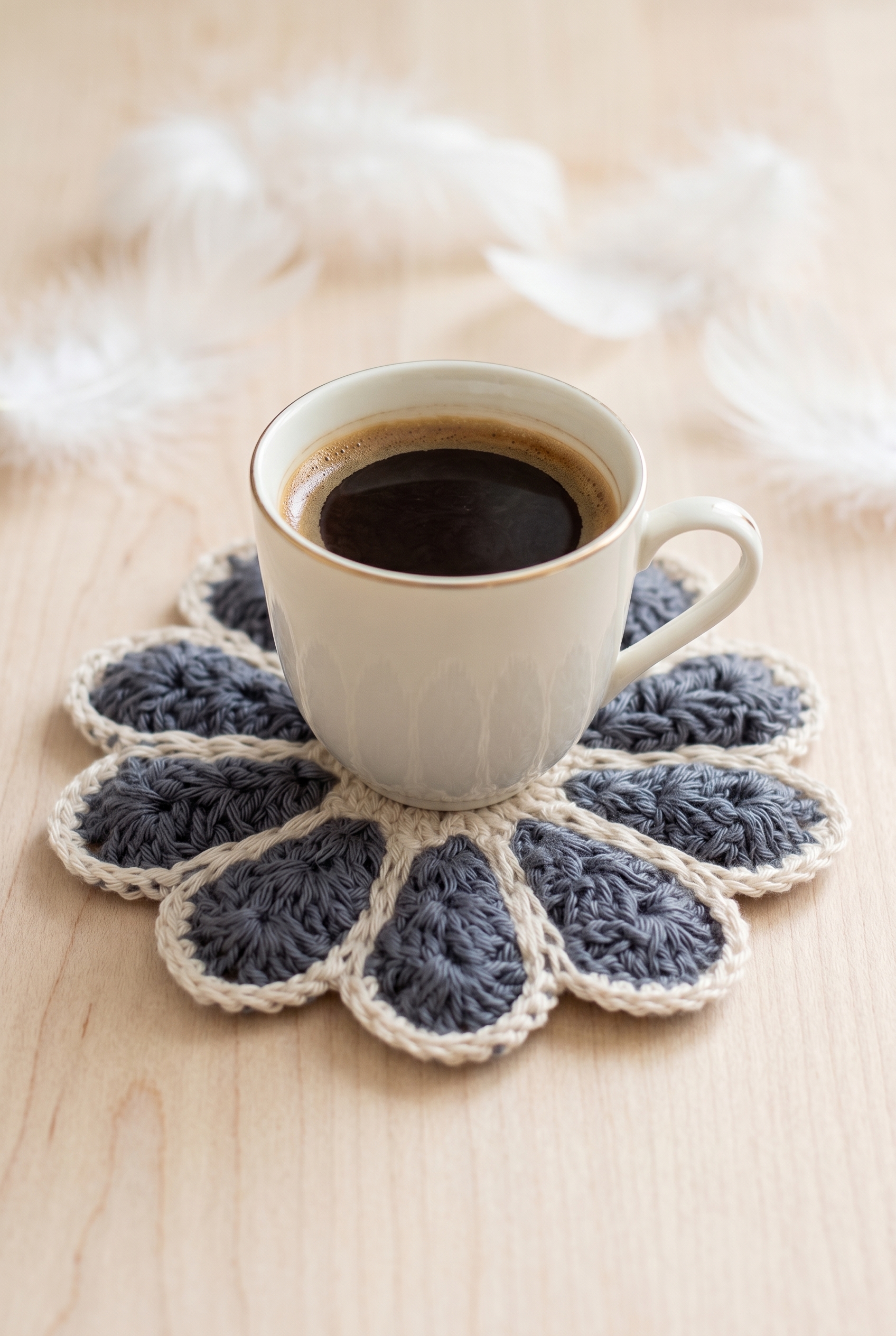 Vintage Flower Coaster Crochet Pattern