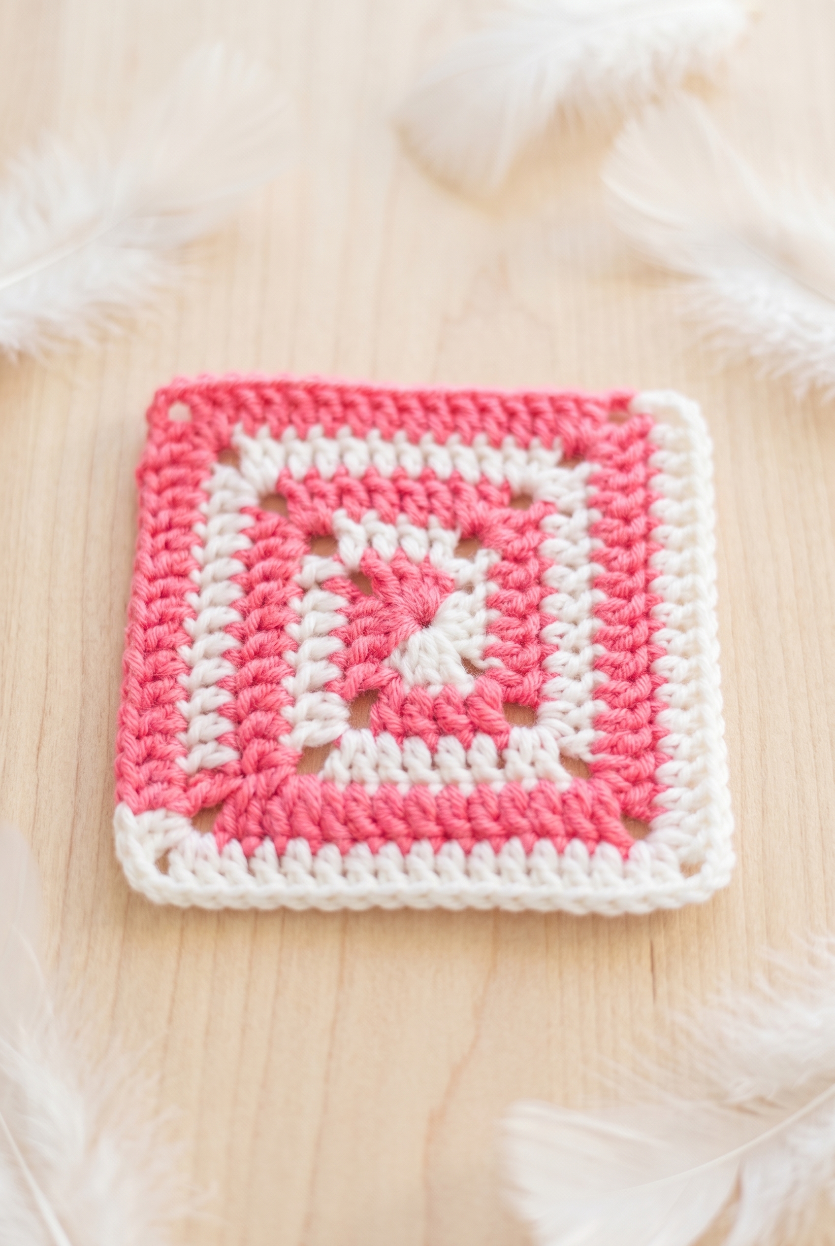 Candy Twist Granny Square Crochet Pattern