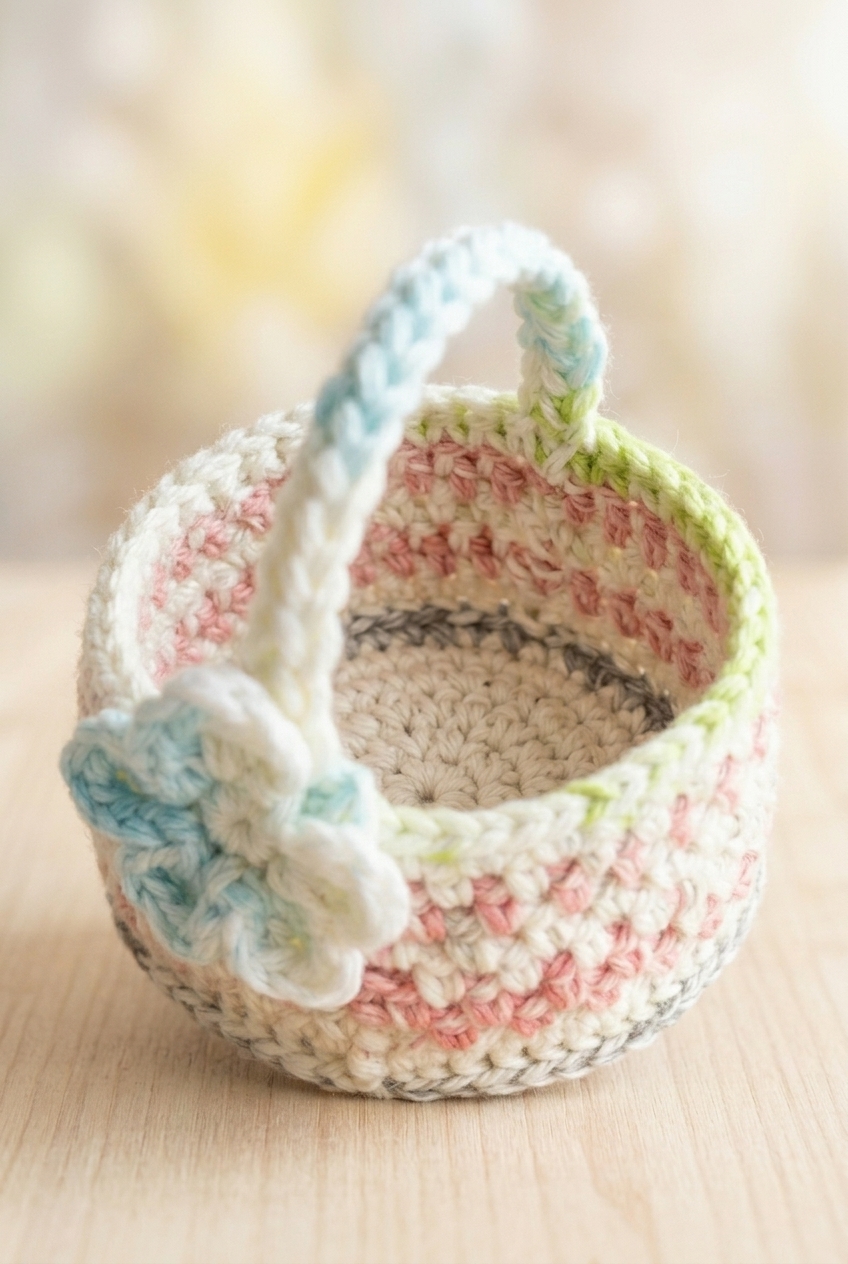 Small Basket Crochet Pattern