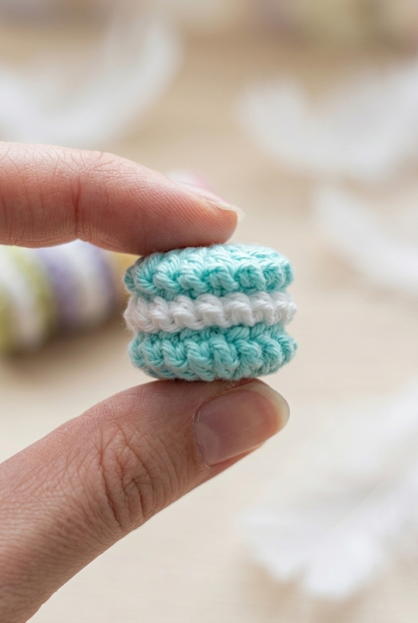 Mini Macaron Toy Crochet Pattern