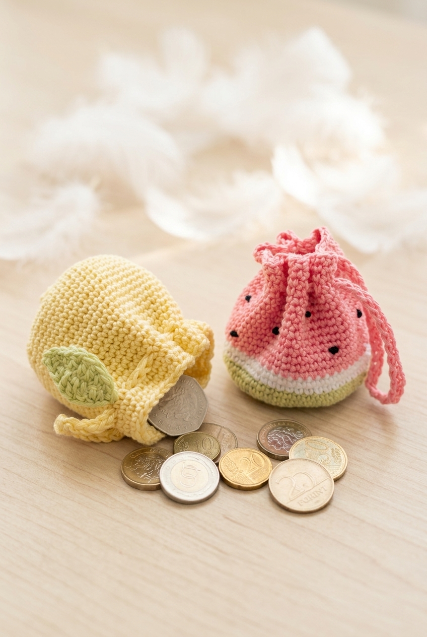 Fruit Coin Purse Crochet Pattern