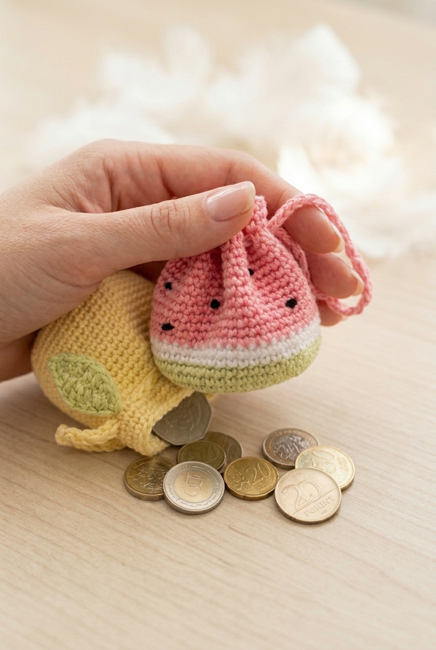 Fruit Coin Purse Crochet Pattern