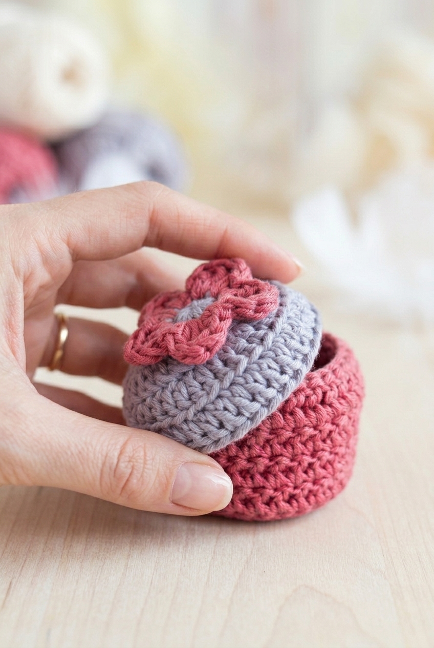 Small Gift Box Crochet Pattern