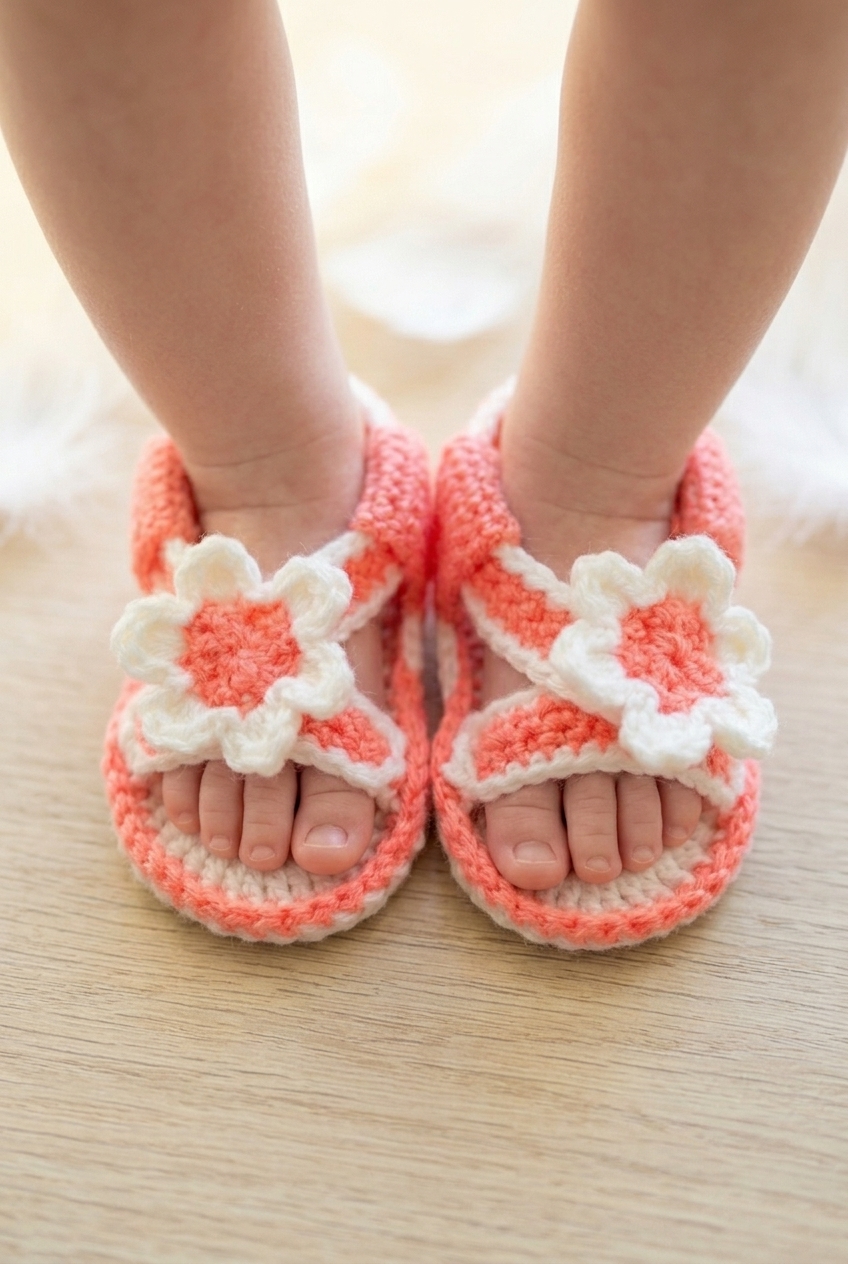 Baby Sandals Crochet Pattern