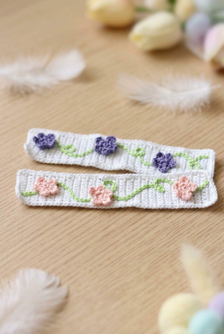 Garden Fence Bookmark Crochet Pattern