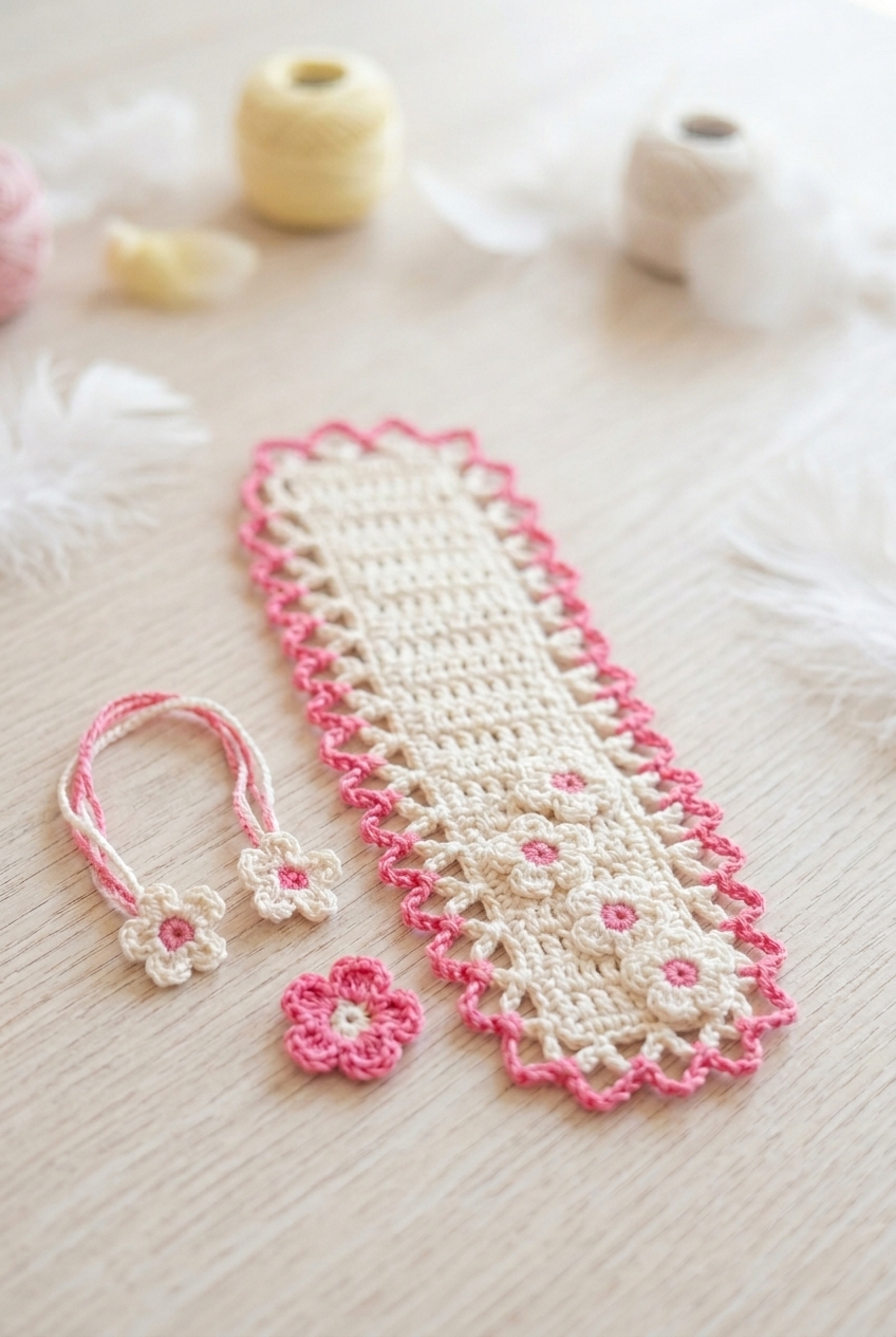 Blossom Bookmark Crochet Pattern