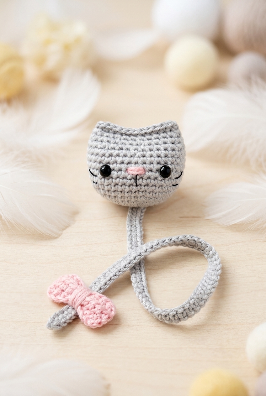 Cat Bookmark Crochet Pattern