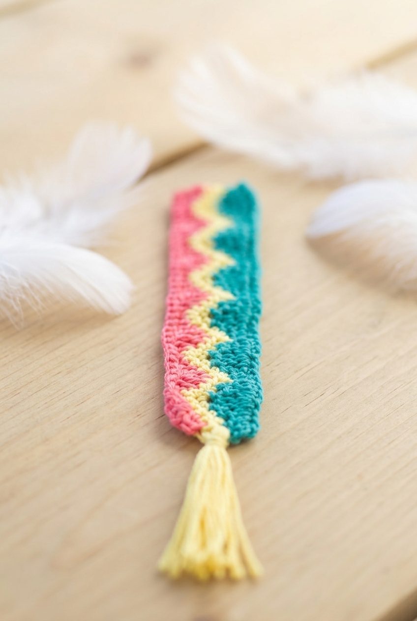 Waves Bookmark Crochet Pattern