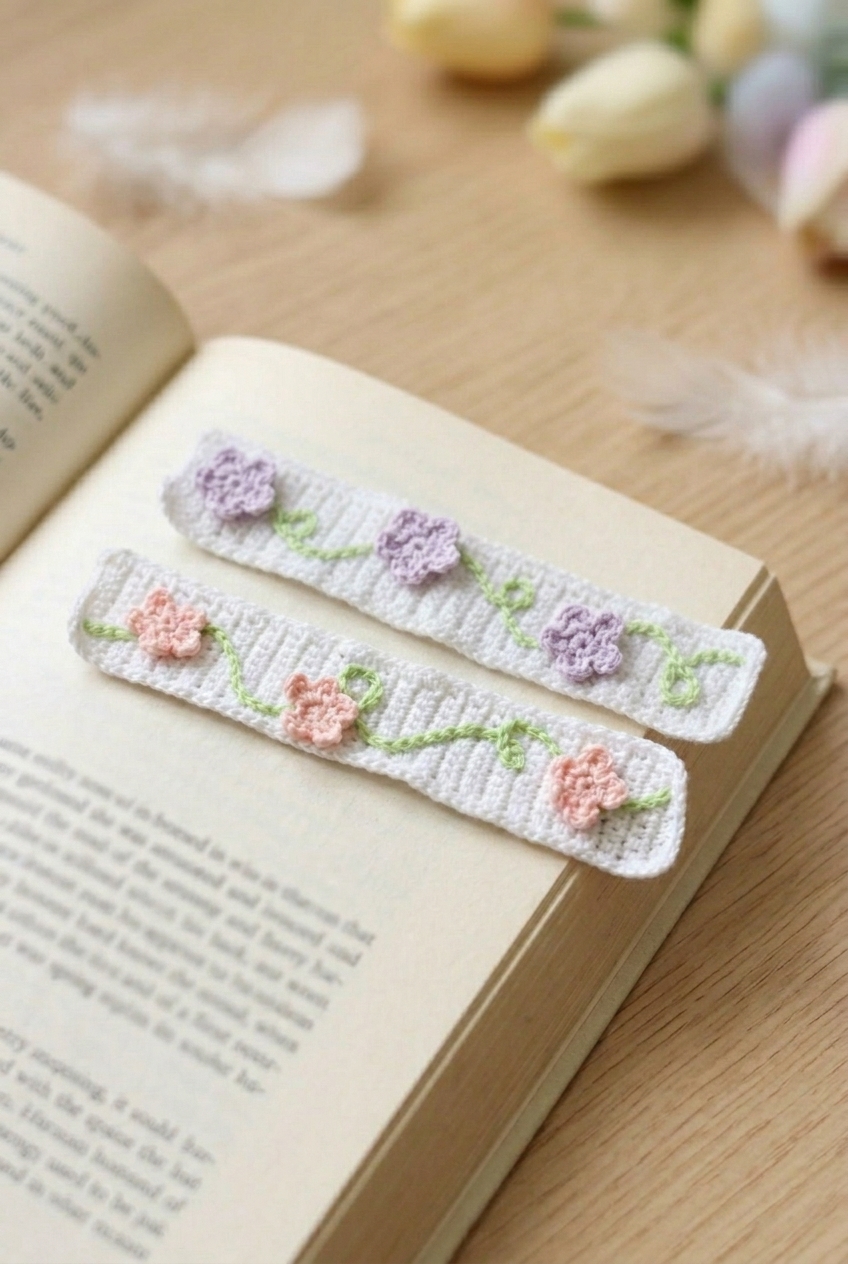 Garden Fence Bookmark Crochet Pattern