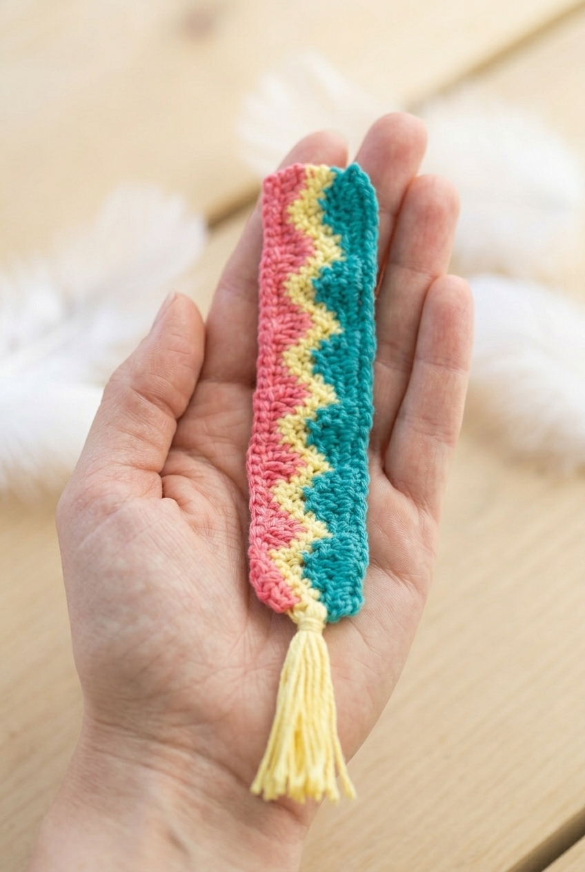 Waves Bookmark Crochet Pattern