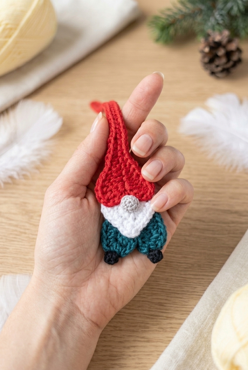 Gnome Bookmark Crochet Pattern