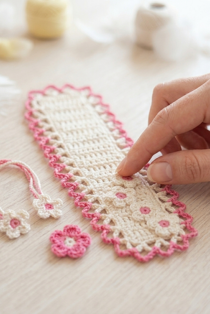 Blossom Bookmark Crochet Pattern