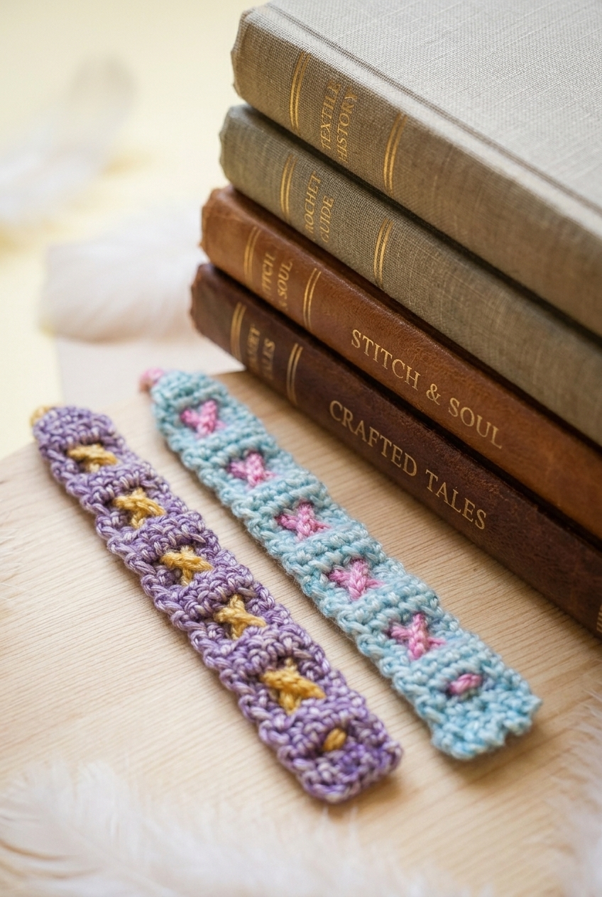 X Marks Spot Bookmark Crochet Pattern