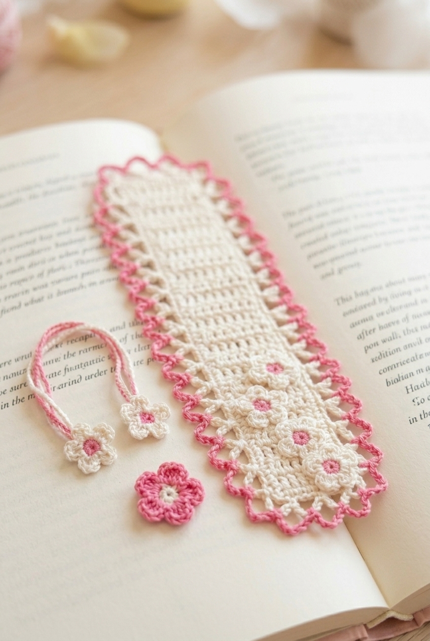 Blossom Bookmark Crochet Pattern