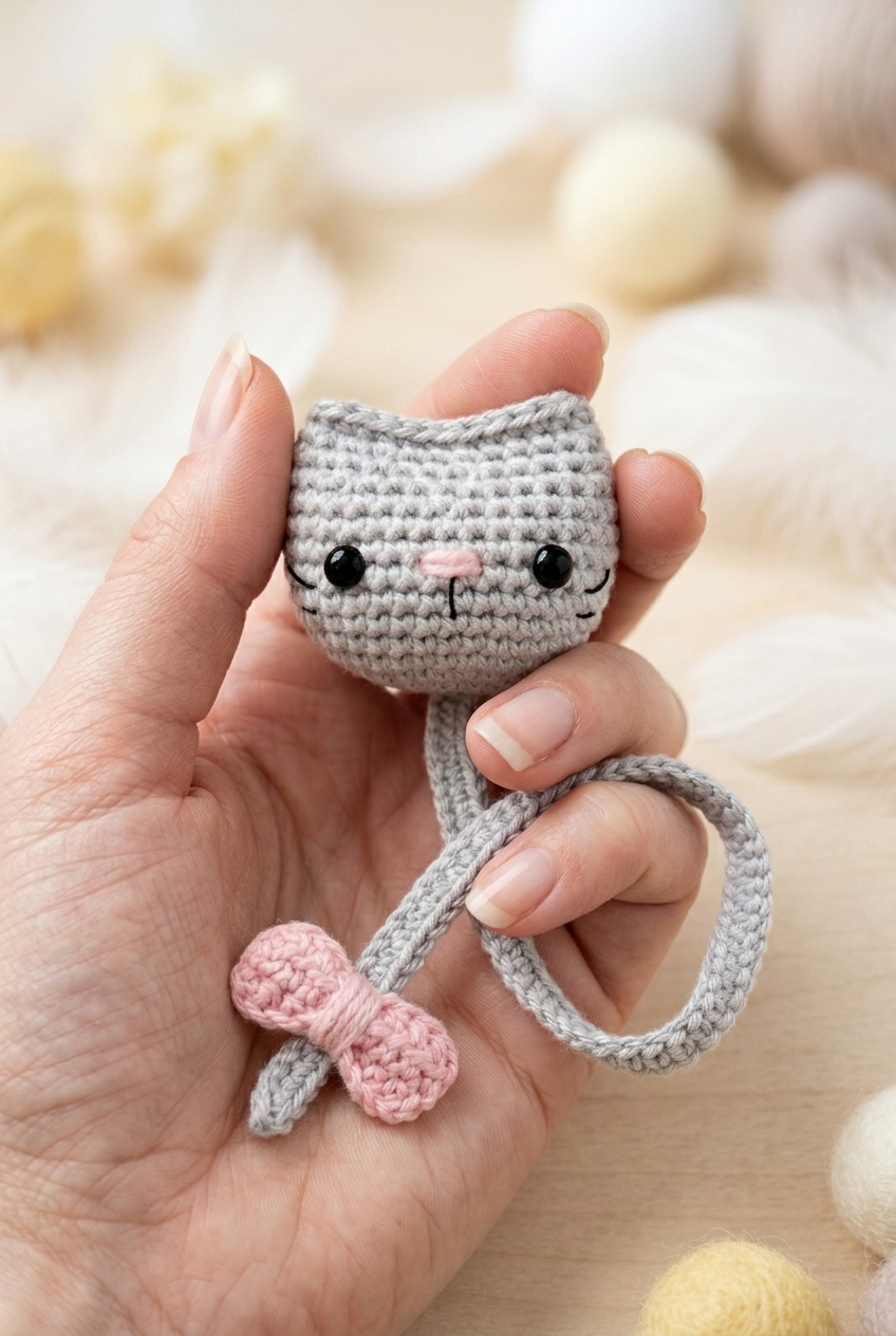 Cat Bookmark Crochet Pattern