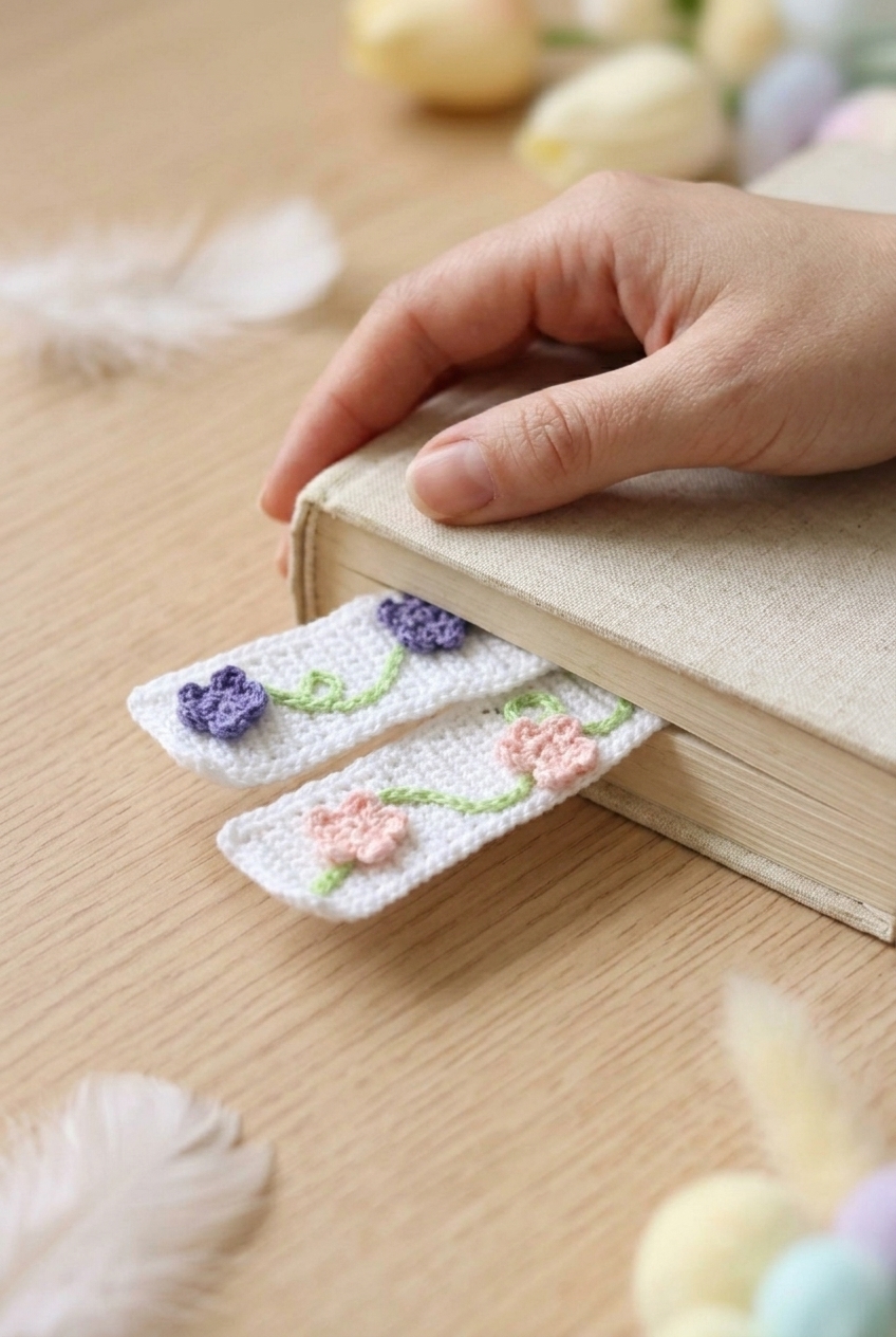 Garden Fence Bookmark Crochet Pattern