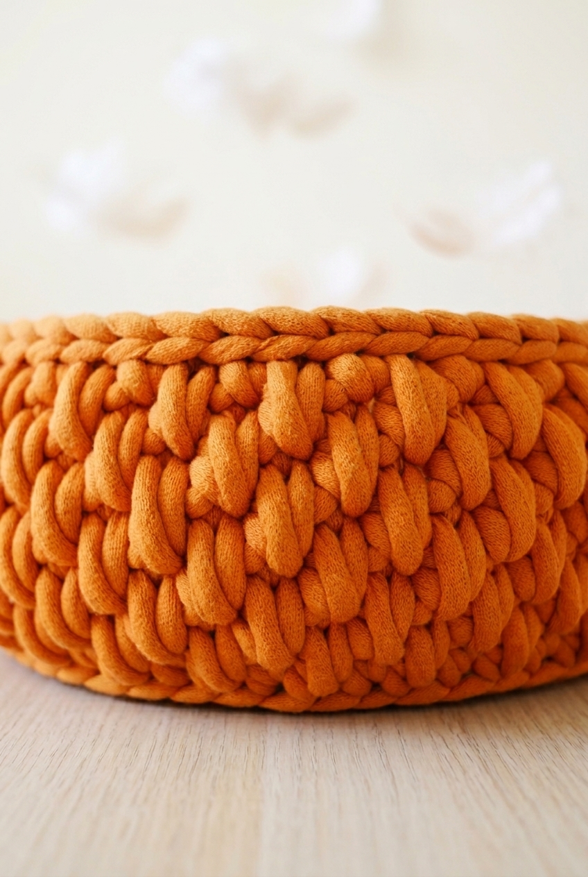 Round Cat Lounger Crochet Pattern