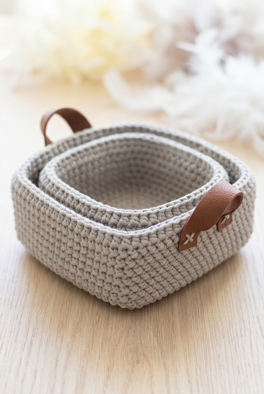 Square Basket Crochet Pattern