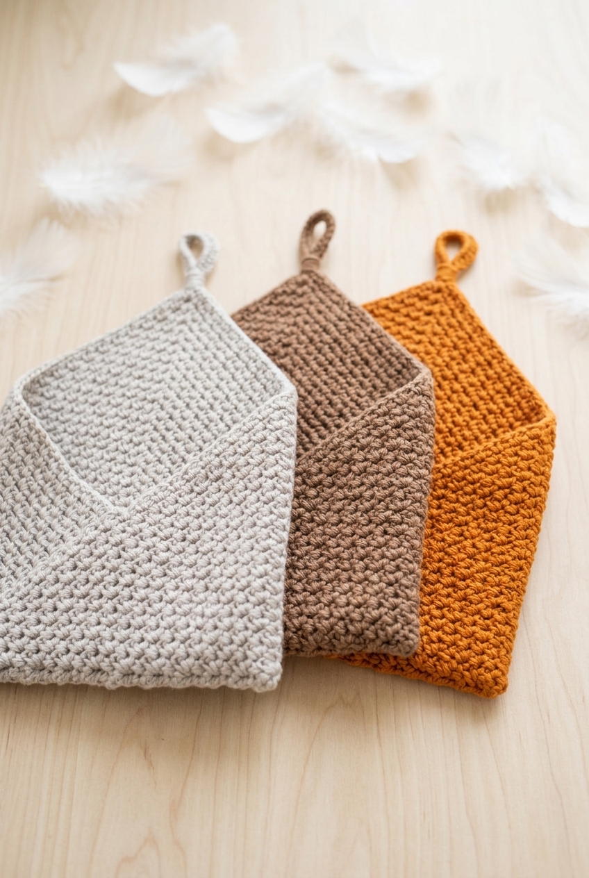 Hanging Triangle Basket Crochet Pattern