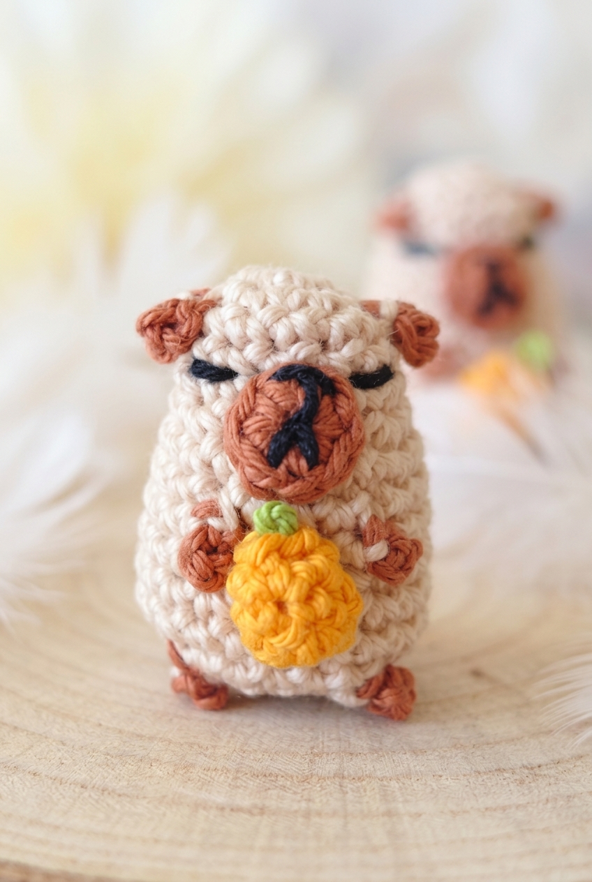 Mini Capybara Crochet Pattern
