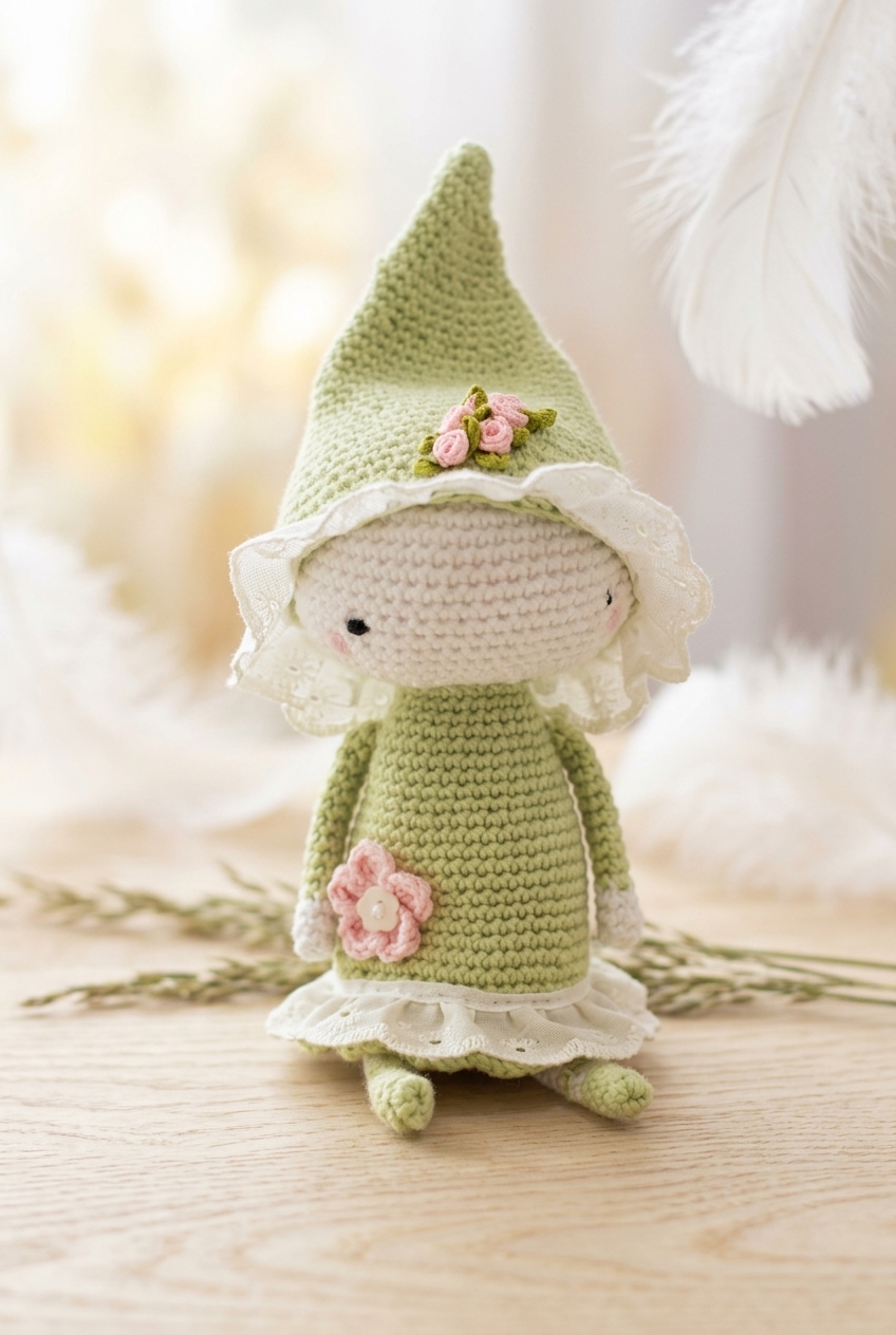 Flower Pixie Doll Crochet Pattern