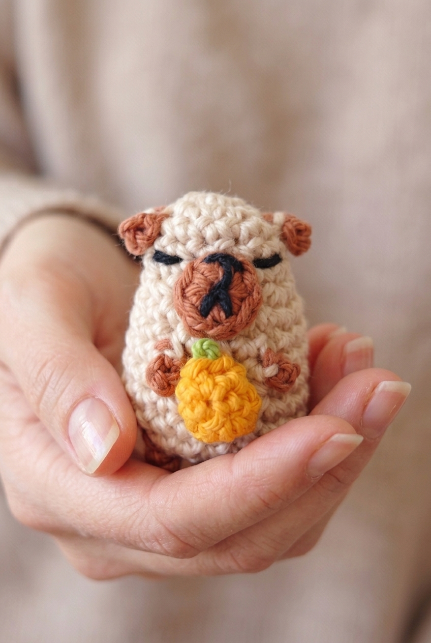 Mini Capybara Crochet Pattern