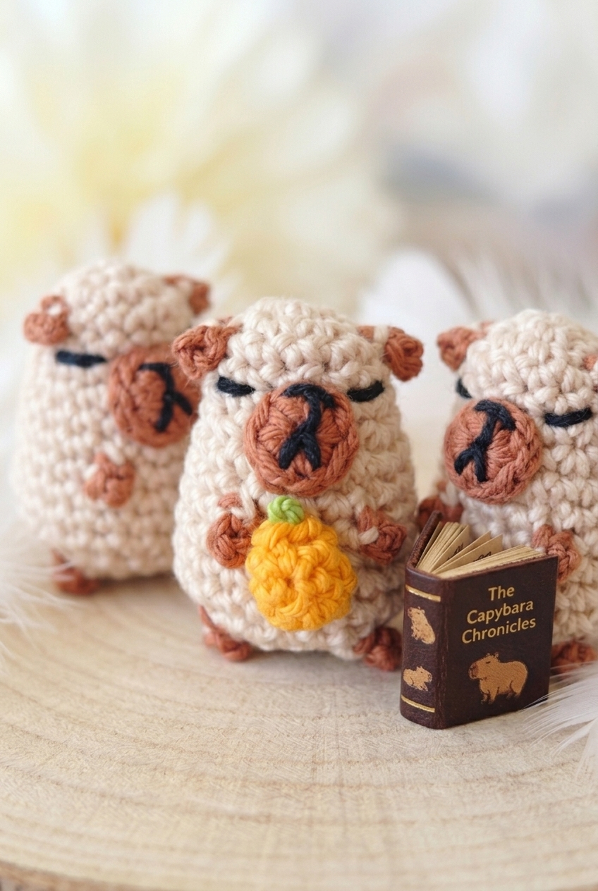 Mini Capybara Crochet Pattern