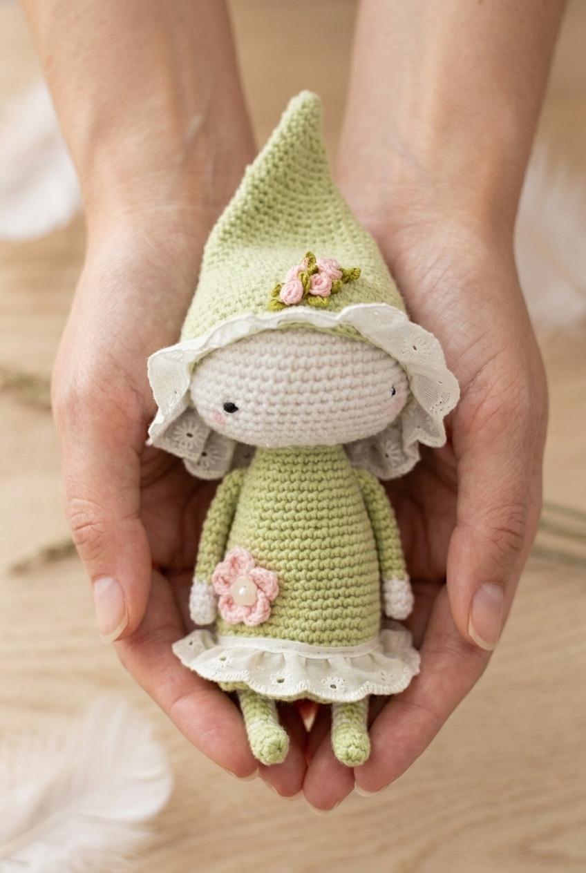 Flower Pixie Doll Crochet Pattern