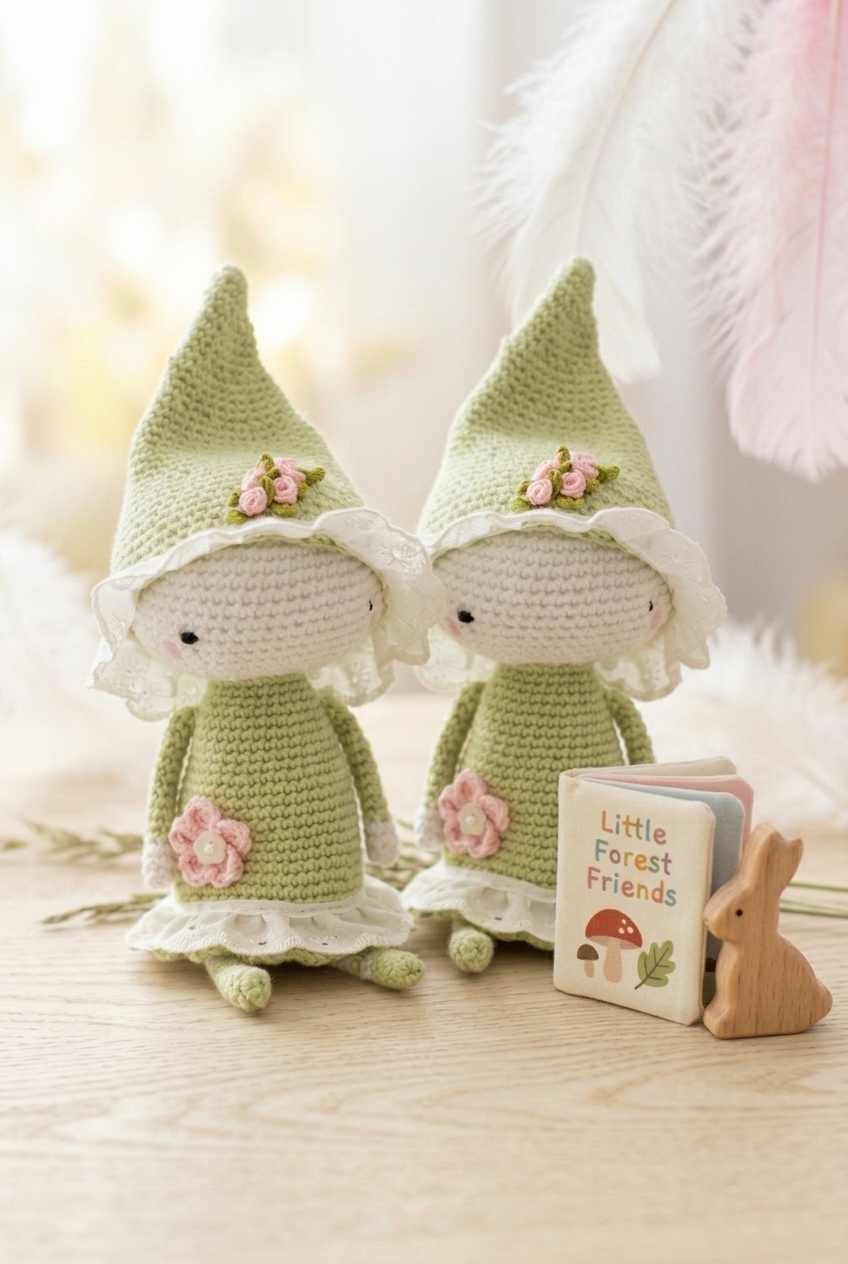 Flower Pixie Doll Crochet Pattern