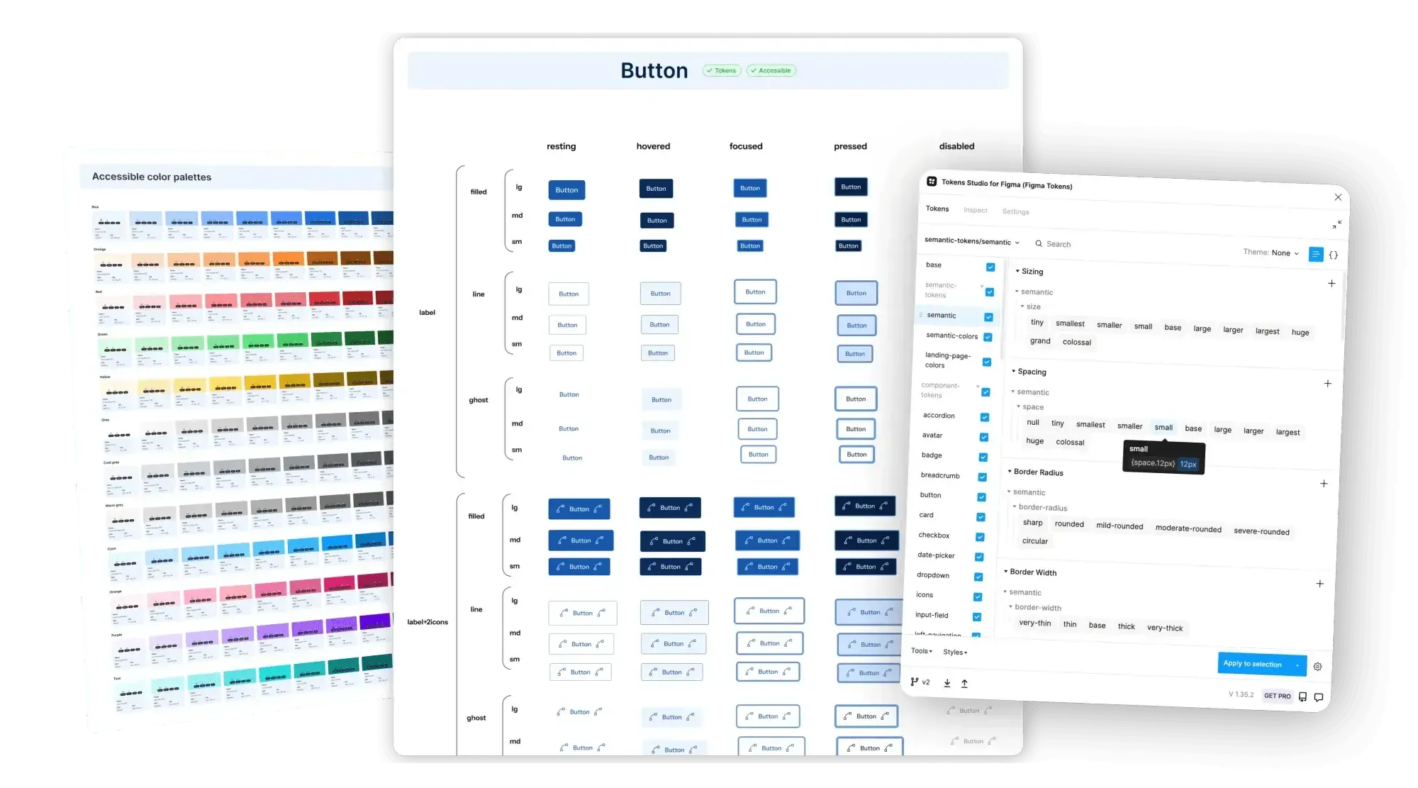 Matter design system collage preview