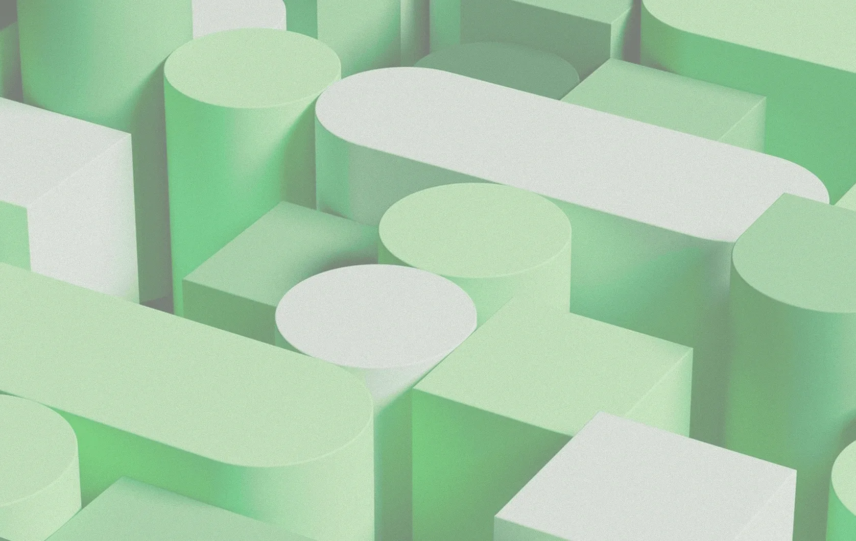 Isometric illustration of layered prototype screens